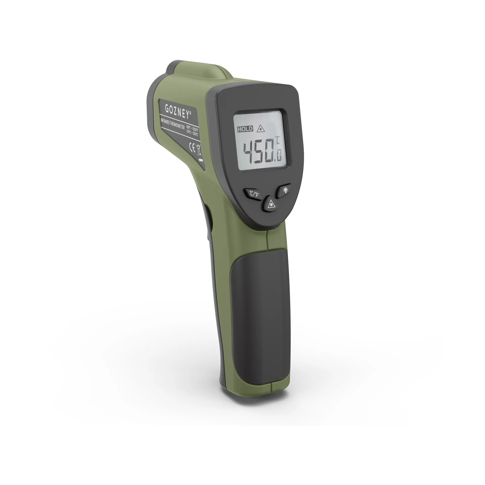 Gozney infrarød termometer, Grøn Gozney