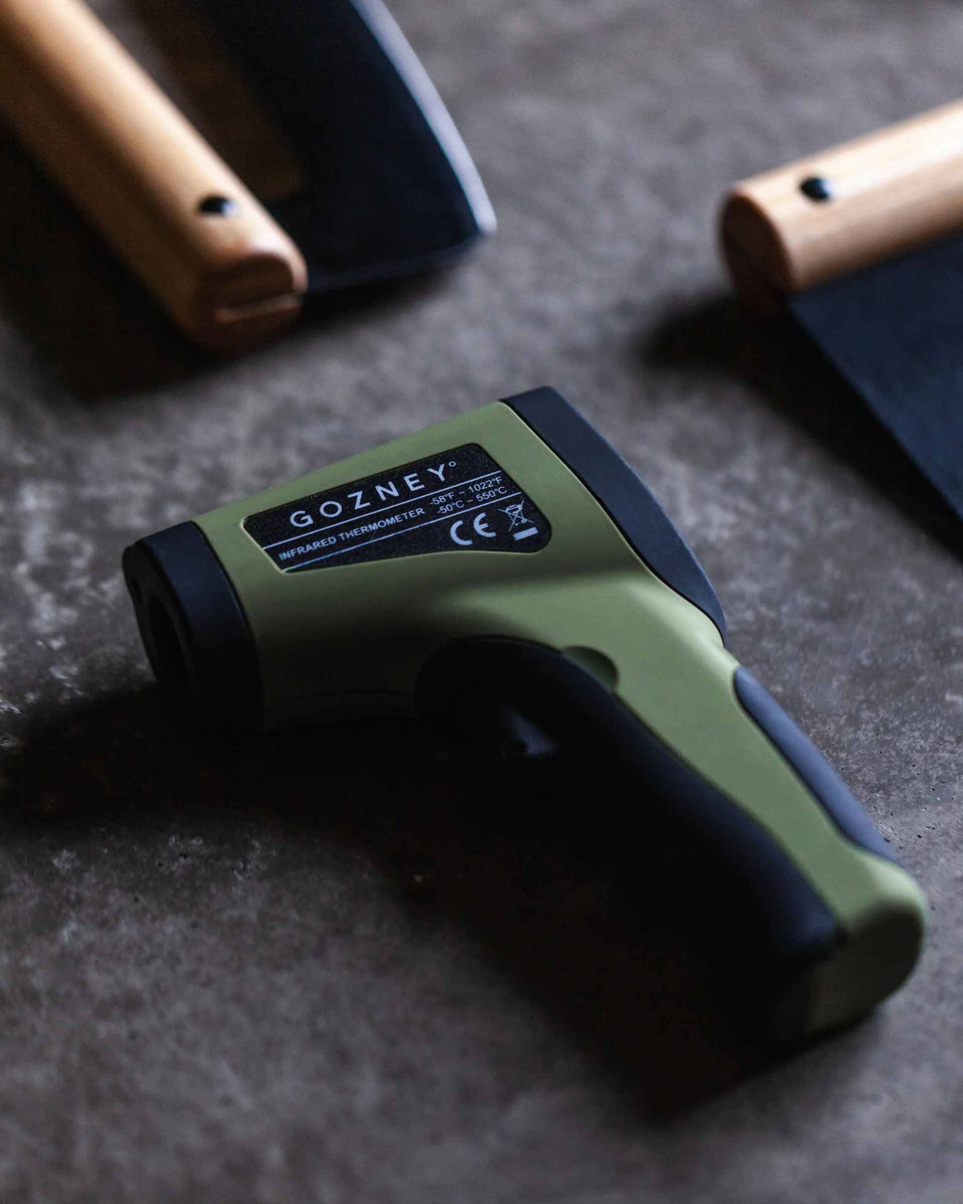 Gozney infrarød termometer, Grøn Gozney