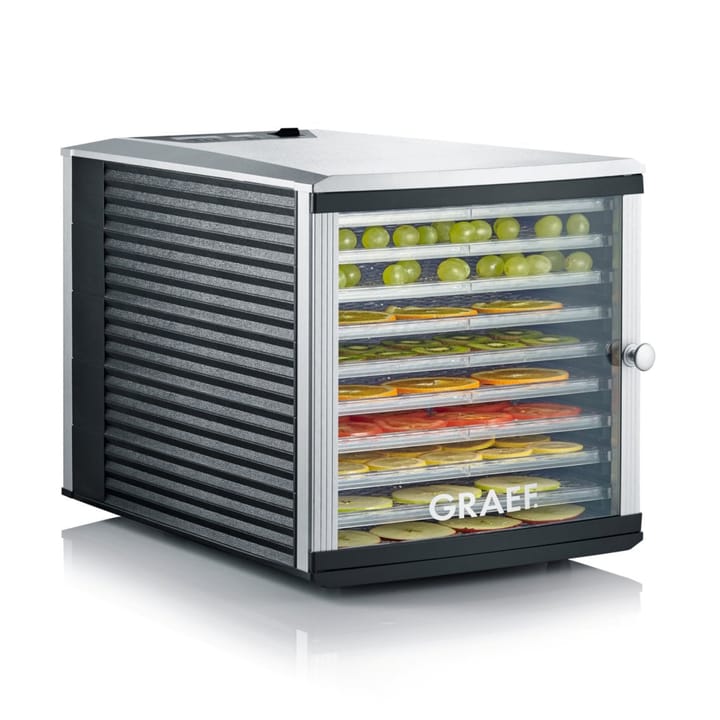 Graef DA510 Dehydrator svamptørrer 10 bakker, Sort-grå Graef