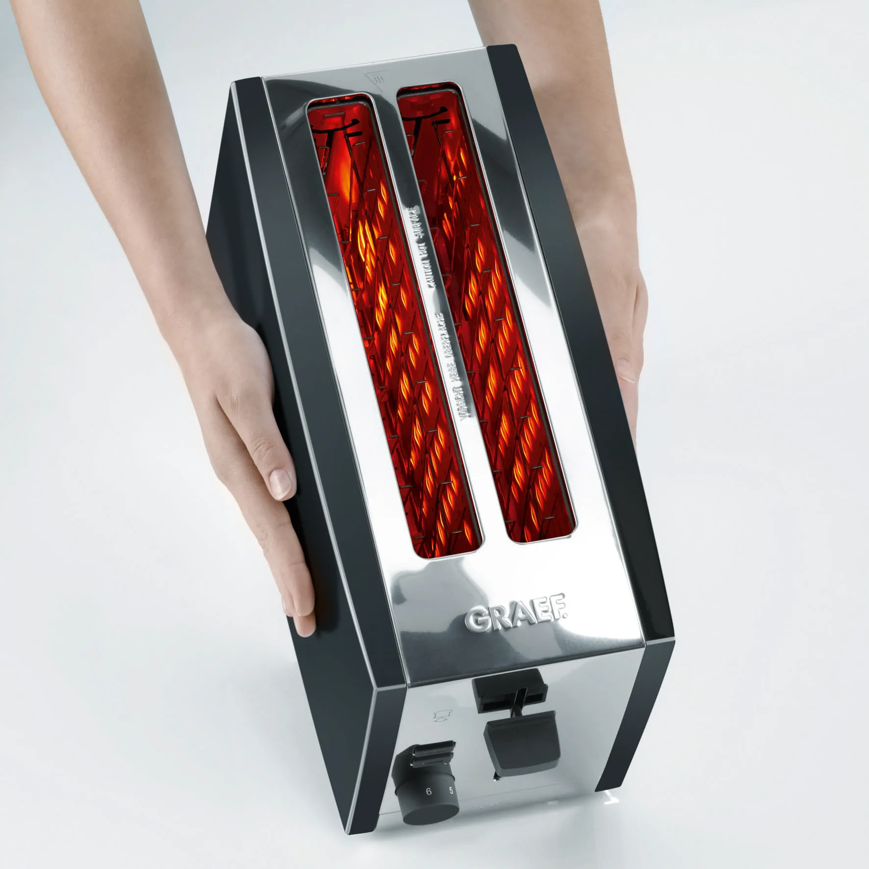 Graef TO102 brødrister 4 skiver, Sort Graef