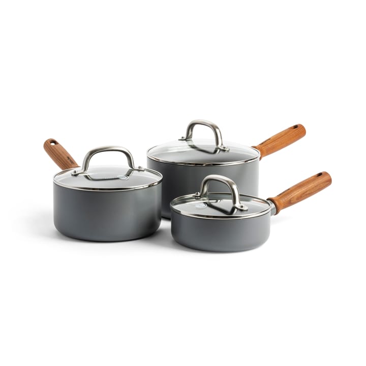 Mayflower Pro kasserollesæt + låg, 6 dele GreenPan