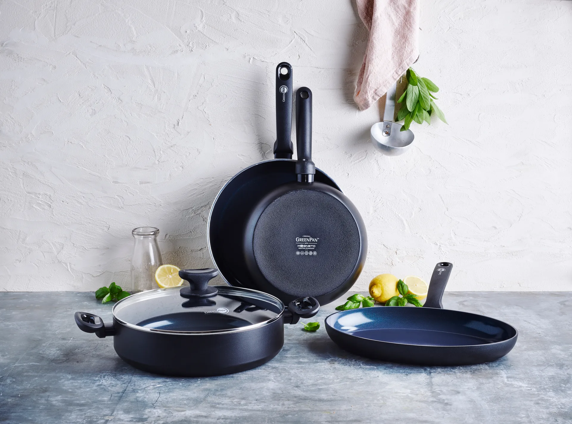 Torino stegepandesæt, 24 + 28 cm GreenPan
