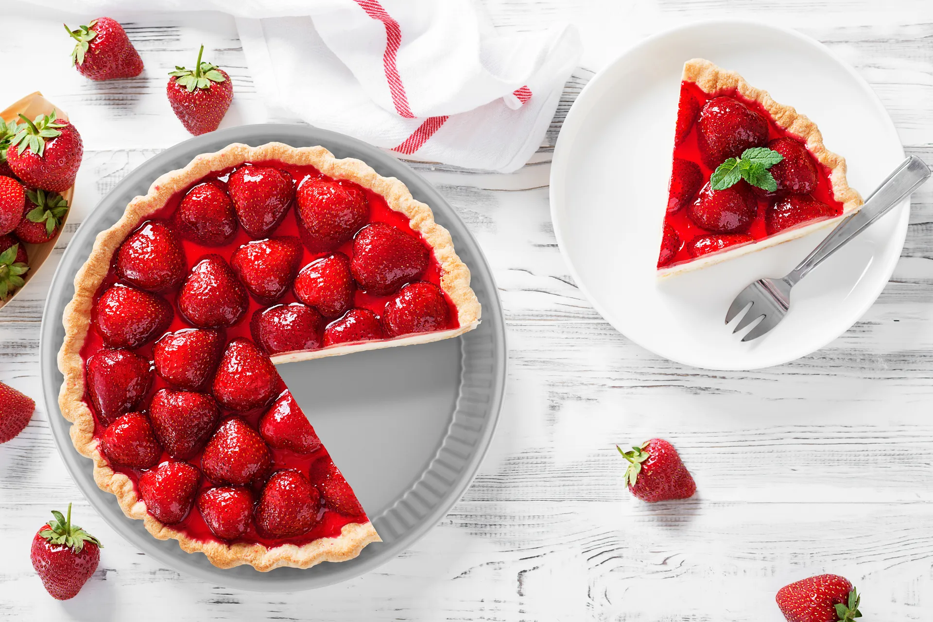 Silver Eligance tærteform/kageform, Stål, rund, Ø28 × 4 cm Guardini