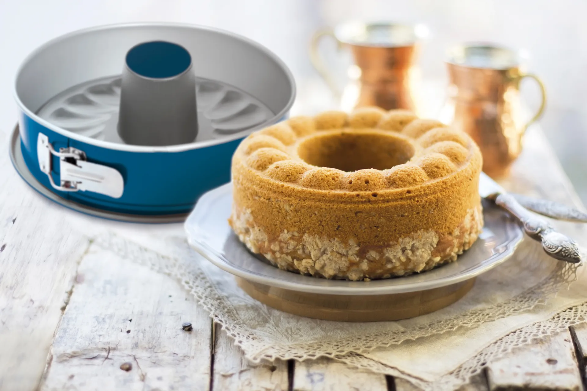 Xbake springform, Stål, løs midterkegle, Ø26 cm Guardini