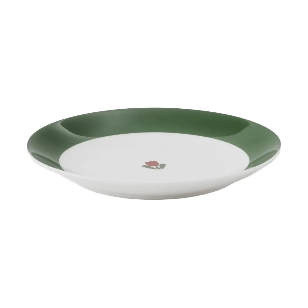 JULIANA tallerken, Rød, uden kant, Ø18 cm Gustafsbergs Porslinsfabrik
