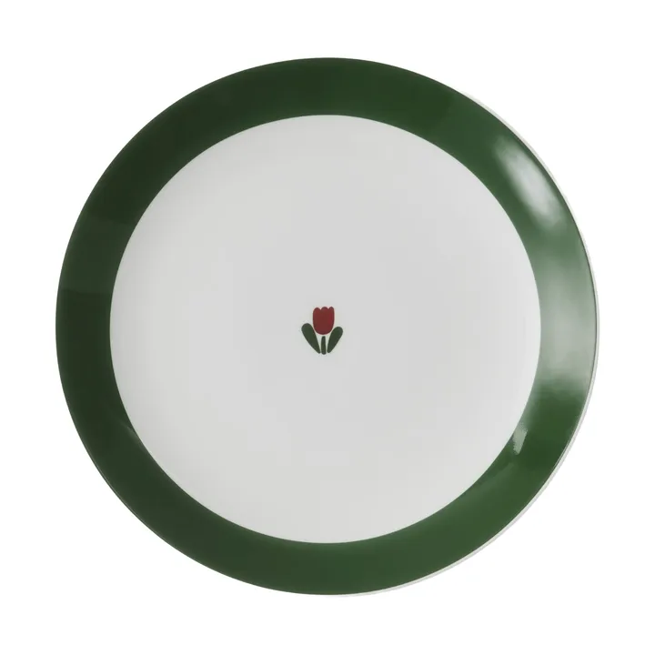 JULIANA tallerken - Rød, uden kant, Ø22 cm - Gustafsbergs Porslinsfabrik
