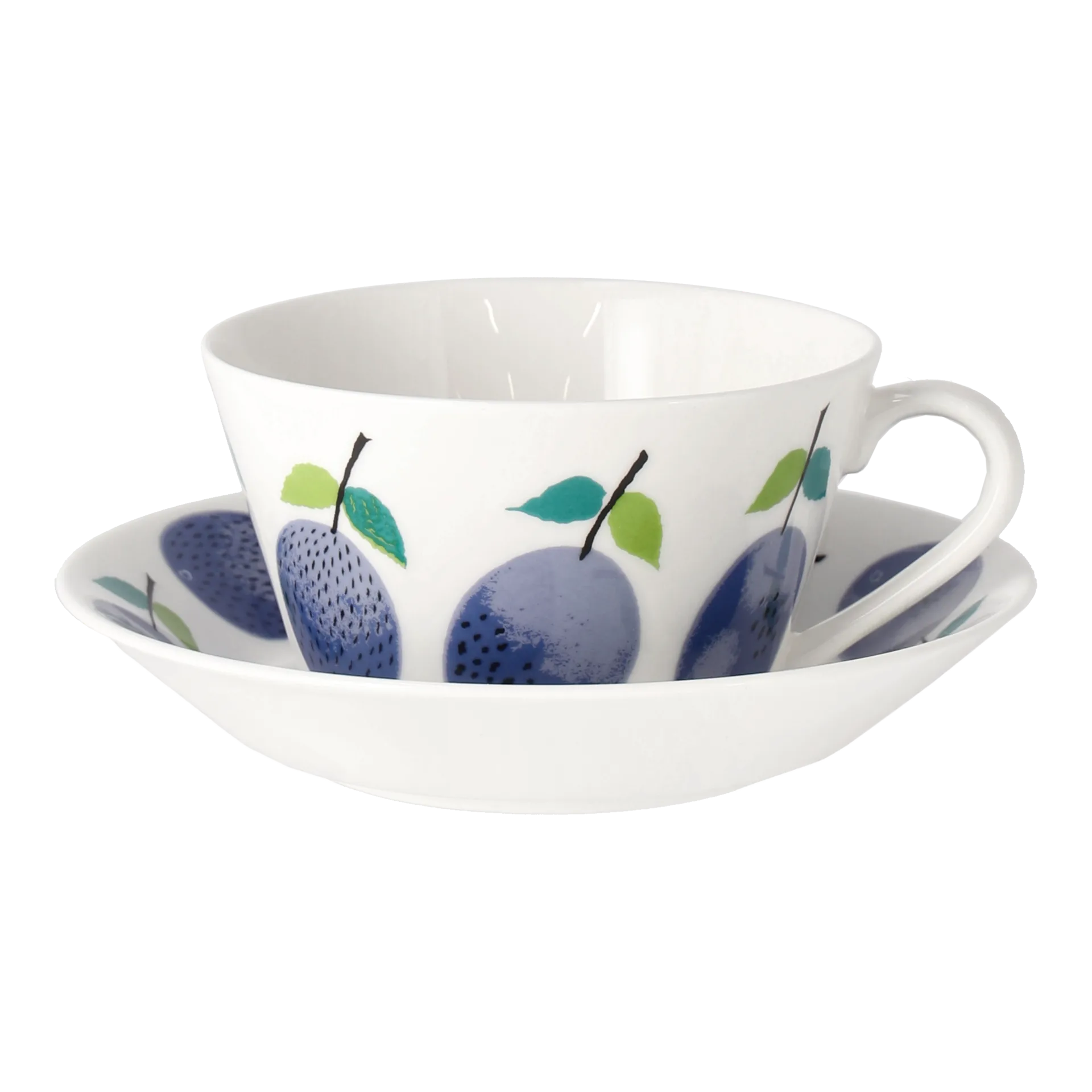 Gustafsbergs Porslinsfabrik Prunus tekop med underkop Ø15,3 cm 25 cl