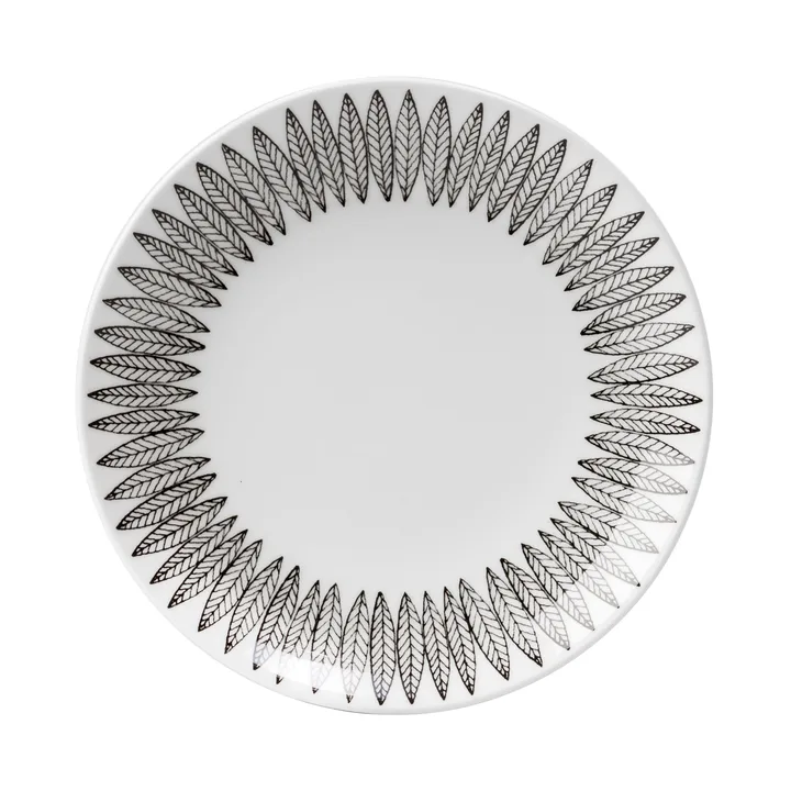 Sort Salix tallerken - Ø 22 cm - Gustafsbergs Porslinsfabrik