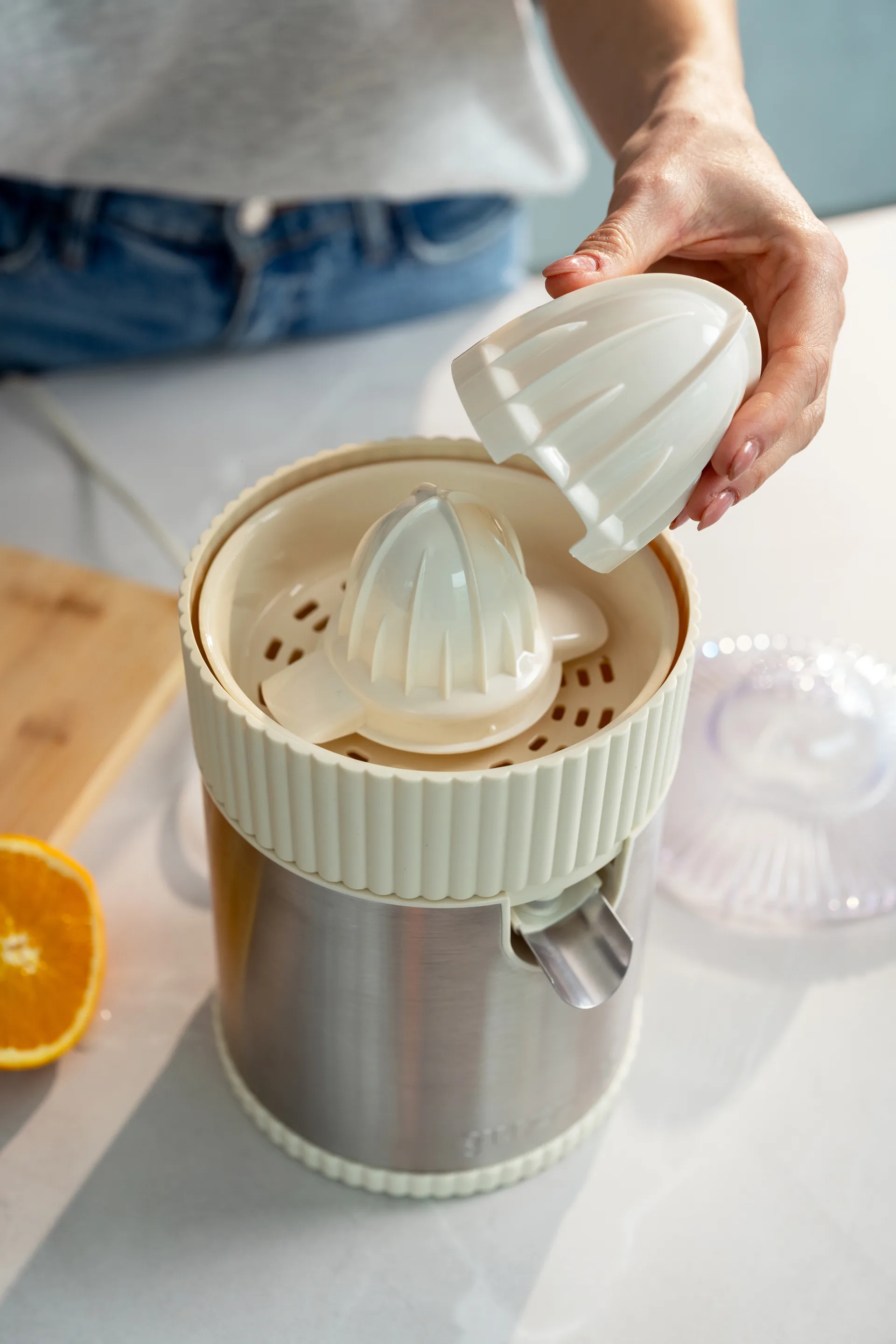 Sous chef elektrisk juicepresser, Cream Guzzini