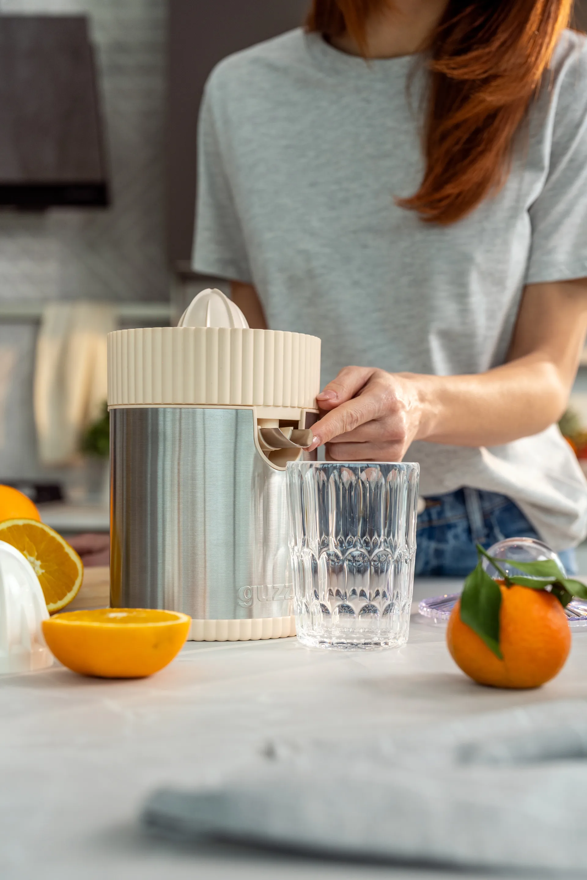 Sous chef elektrisk juicepresser, Cream Guzzini