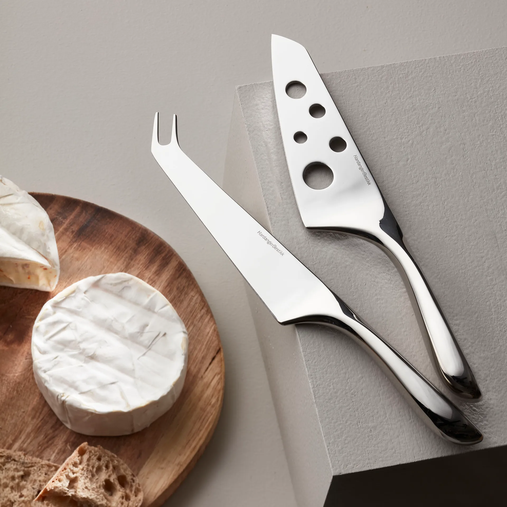 Hardanger osteknive, rustfrit stål Hardanger Bestikk