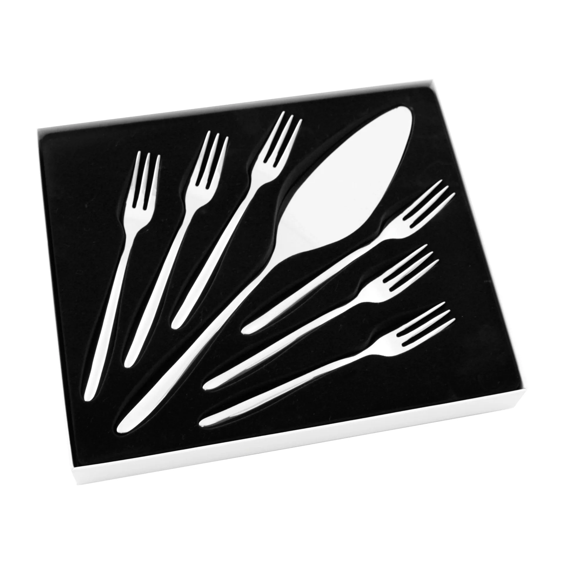 Lykke lagkagesæt 7 dele, rustfrit stål Hardanger Bestikk