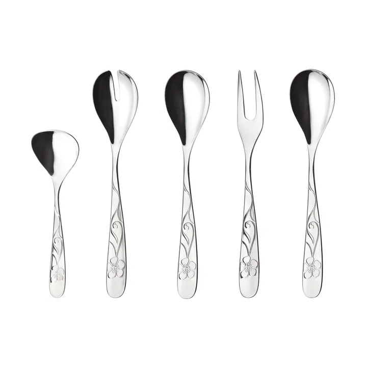 Sanna serveringssæt - 5 dele - Hardanger Bestikk