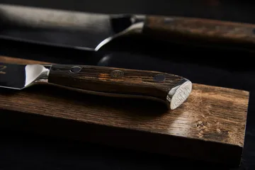 Damascus By Hâws kokke- & universalknivsæt 2-dele - Wengé - Hâws