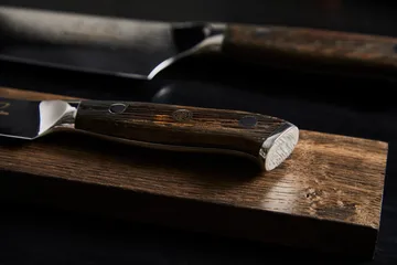 Damascus By Hâws kokke- & universalknivsæt 2-dele - Wengé - Hâws