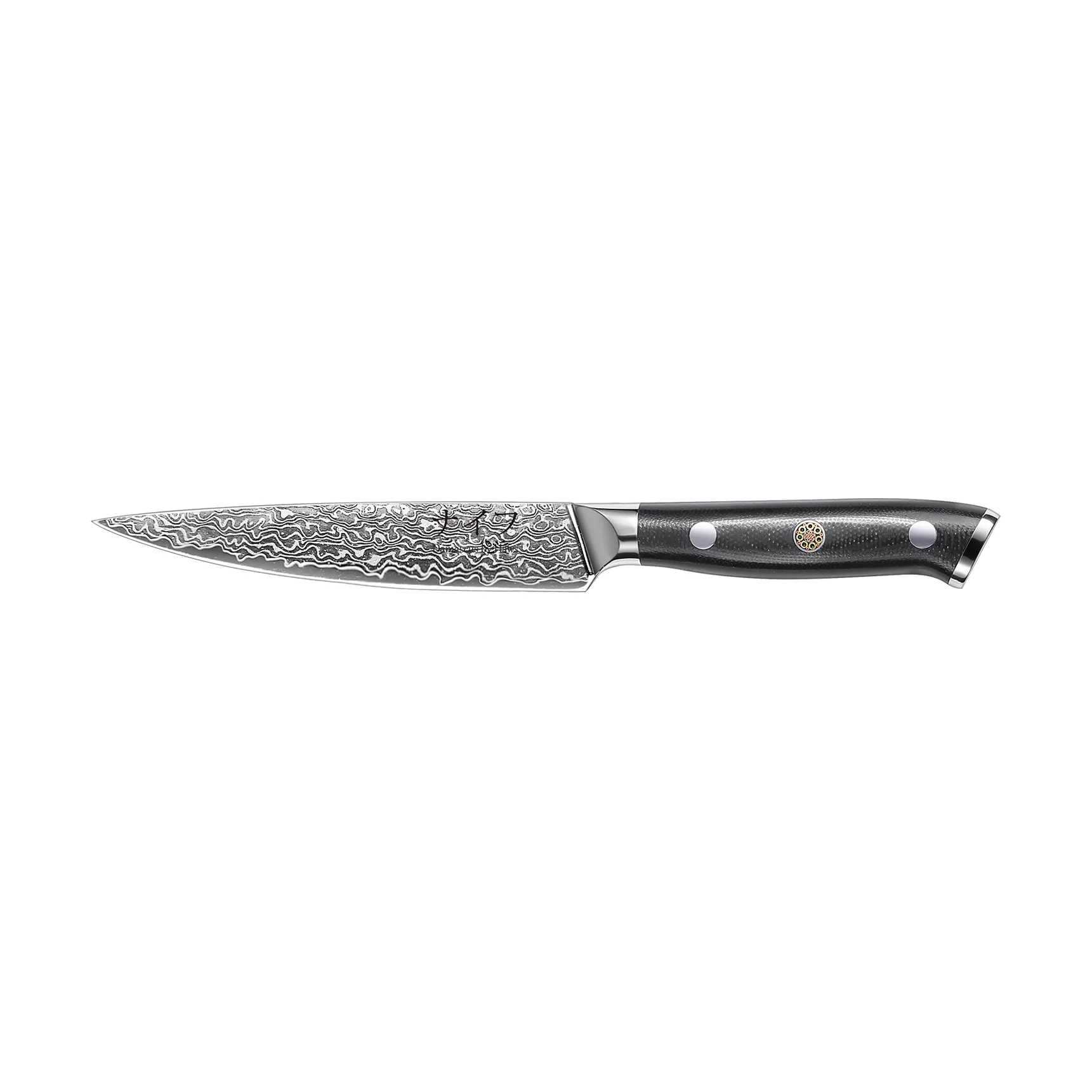 Damascus By Hâws universalkniv 23,6 cm, Sort-rustfrit stål Hâws