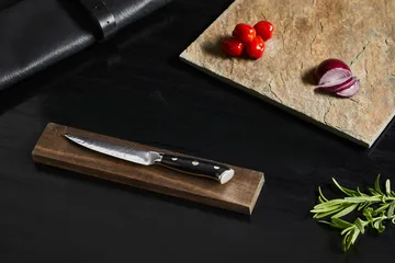 Damascus By Hâws universalkniv 23,6 cm - Sort-rustfrit stål - Hâws