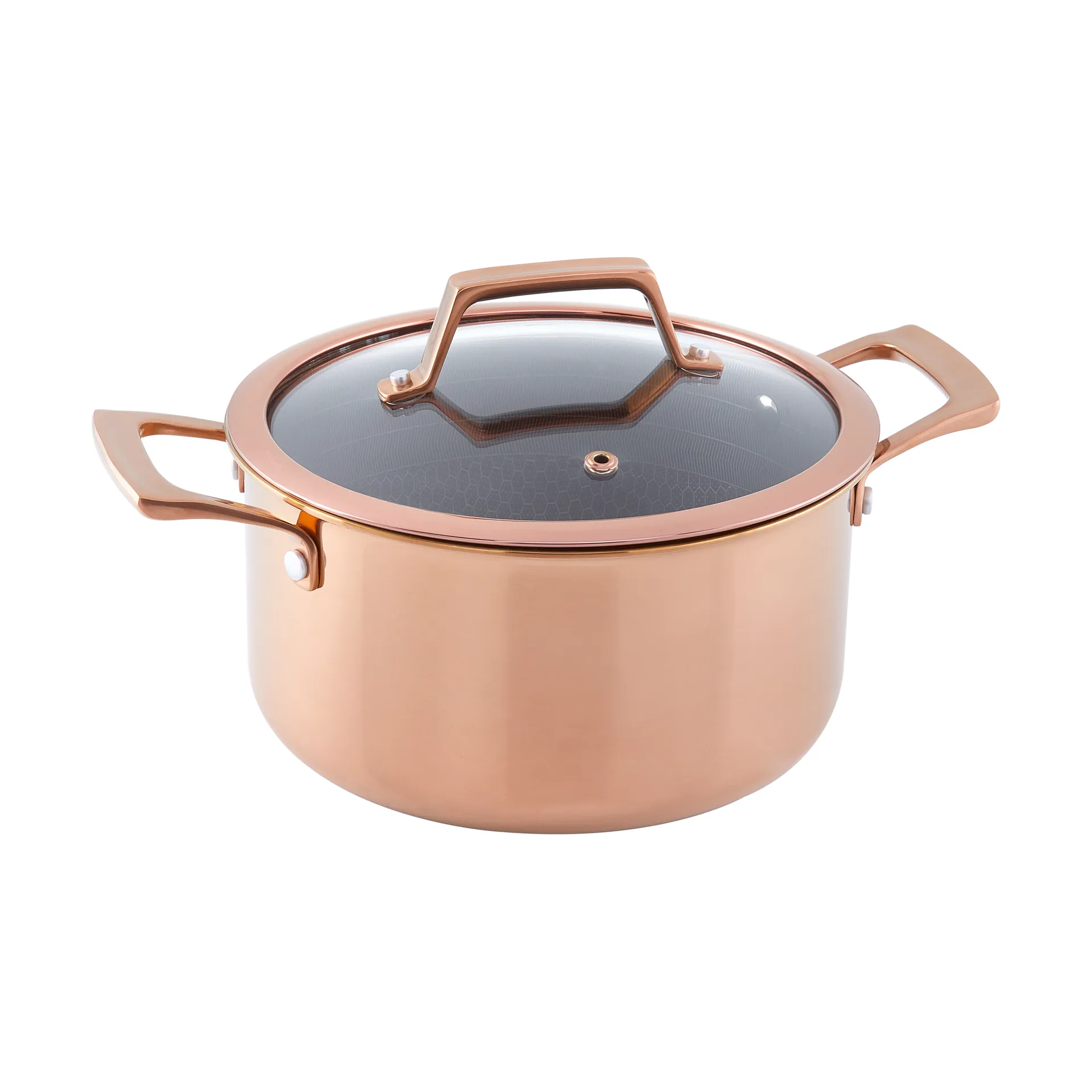 Hâws Santo gryde med låg hybrid coating 3,4 L, Rose Gold Hâws