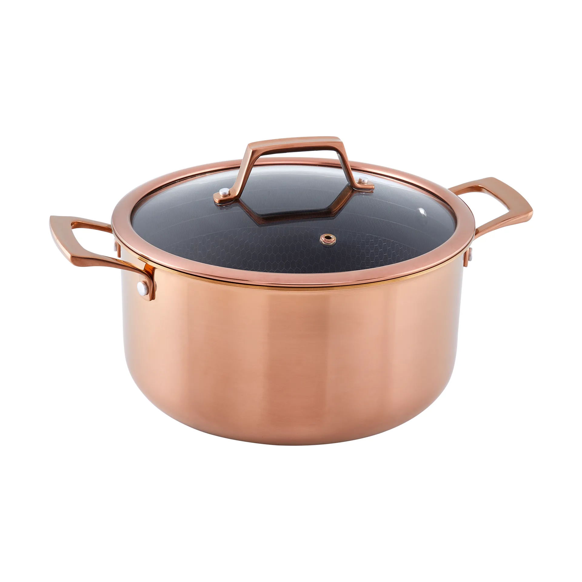 Hâws Santo gryde med låg hybrid coating 5,8 L, Rose Gold Hâws