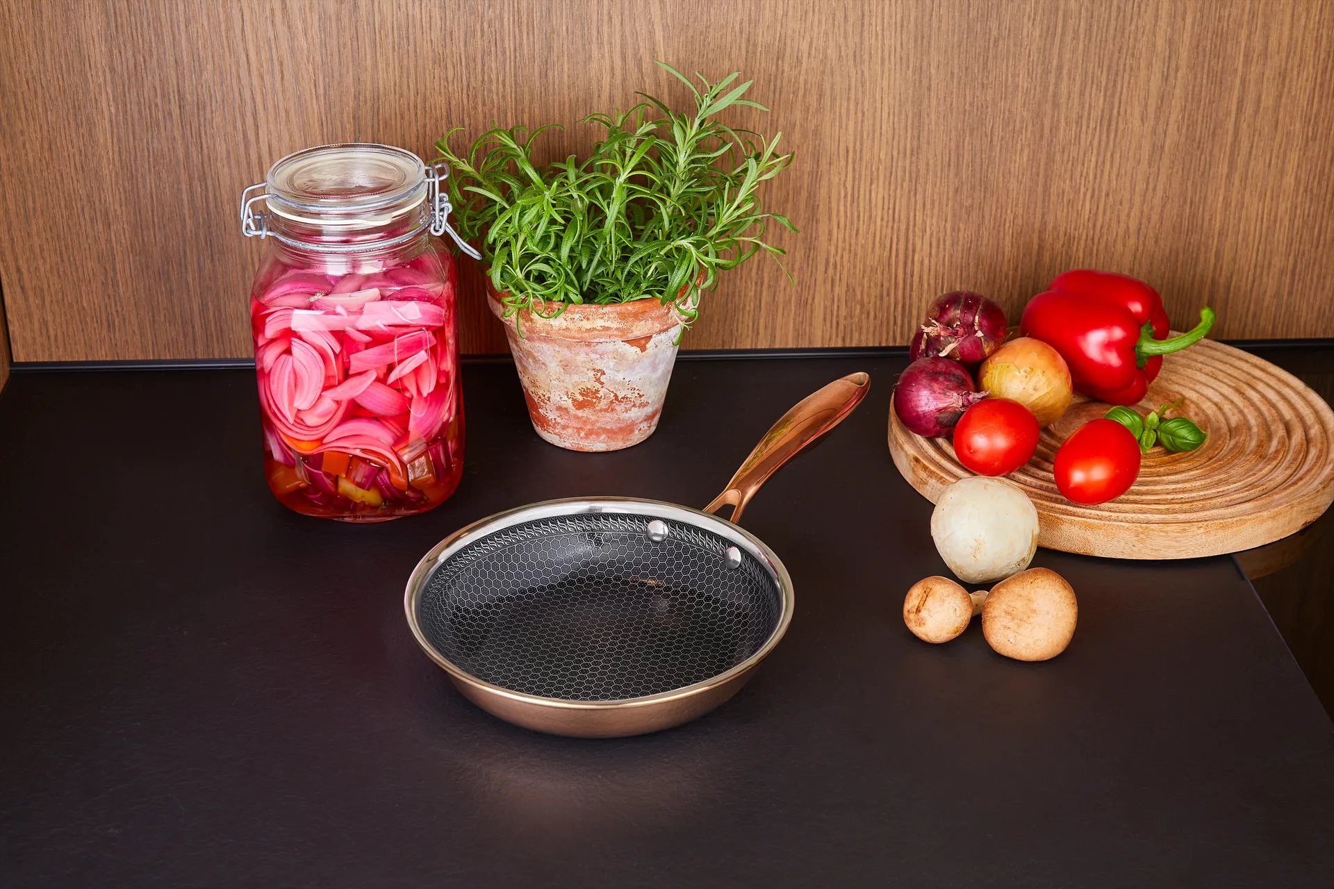 Hâws Santo stegepande hybridcoating rose gold, Ø20 cm Hâws