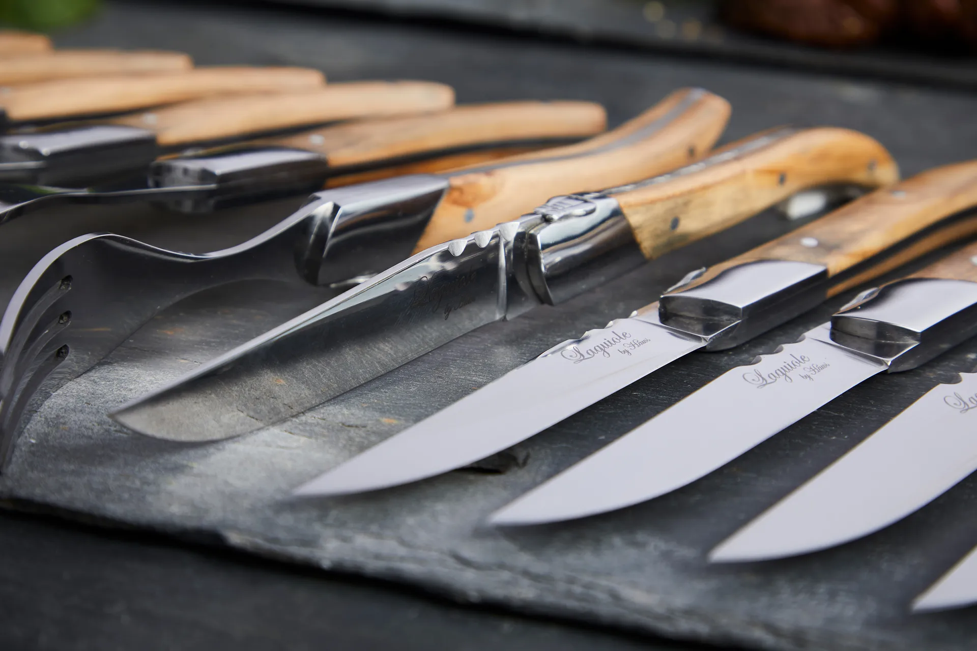 Laguiole By Hâws grillbestik 12 dele, Olive Hâws