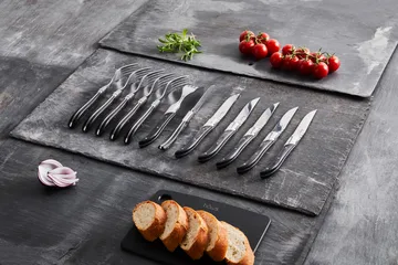 Laguiole By Hâws grillkniv 6 pak - Black Wood - Hâws