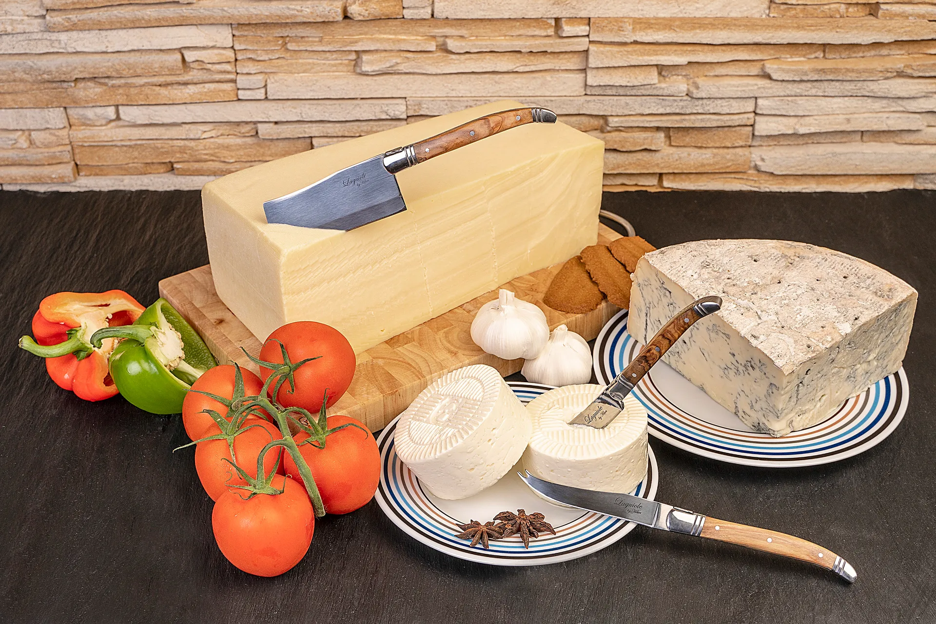 Laguiole By Hâws ostknivssæt 3-dele, Olive Hâws