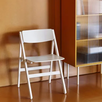Backflip Chair stol - Cream white lakeret bøg - HAY