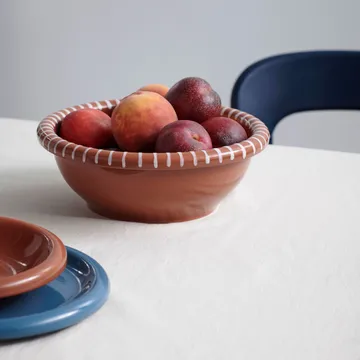 Barro salatskål small Ø21 cm - Natural with stripes - HAY