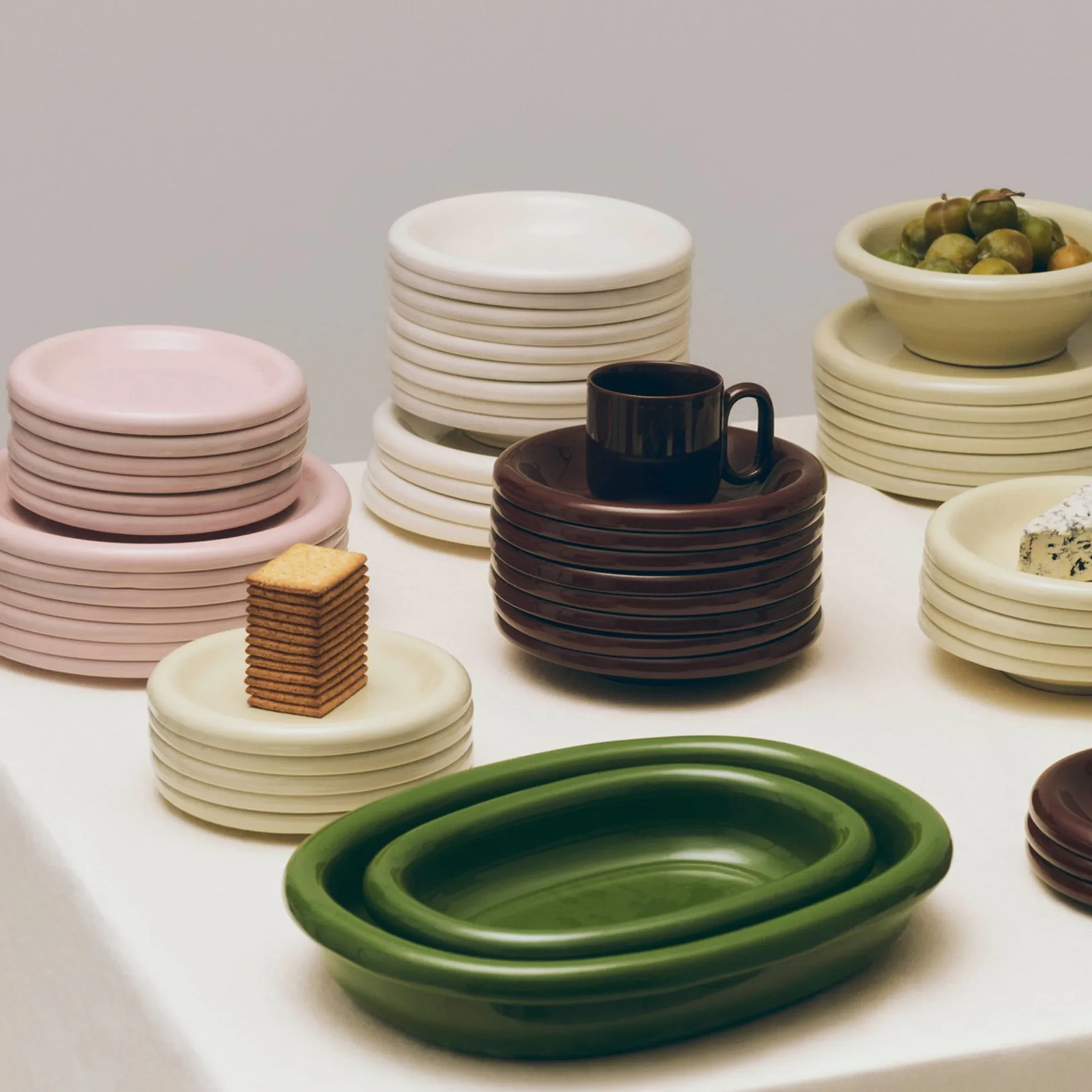 Barro skål, Pistachio, Ø20 cm 2 stk. pakke HAY