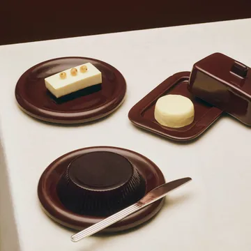 Barro tallerken - Burgundy, Ø18 cm, 2 stk. pakke - HAY