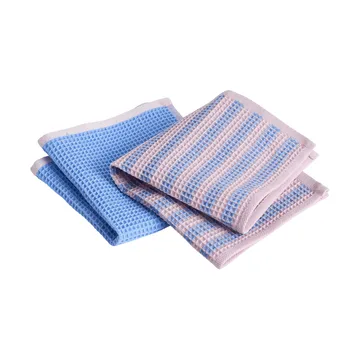 Canteen opvaskeklud 31x31 cm 2-pak - Sky blue-pink mix - HAY