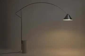 Compass gulvlampe - Sølv - HAY