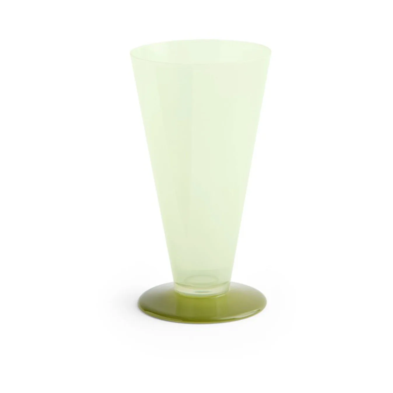 HAY Conical vase Light green-dark lime, small