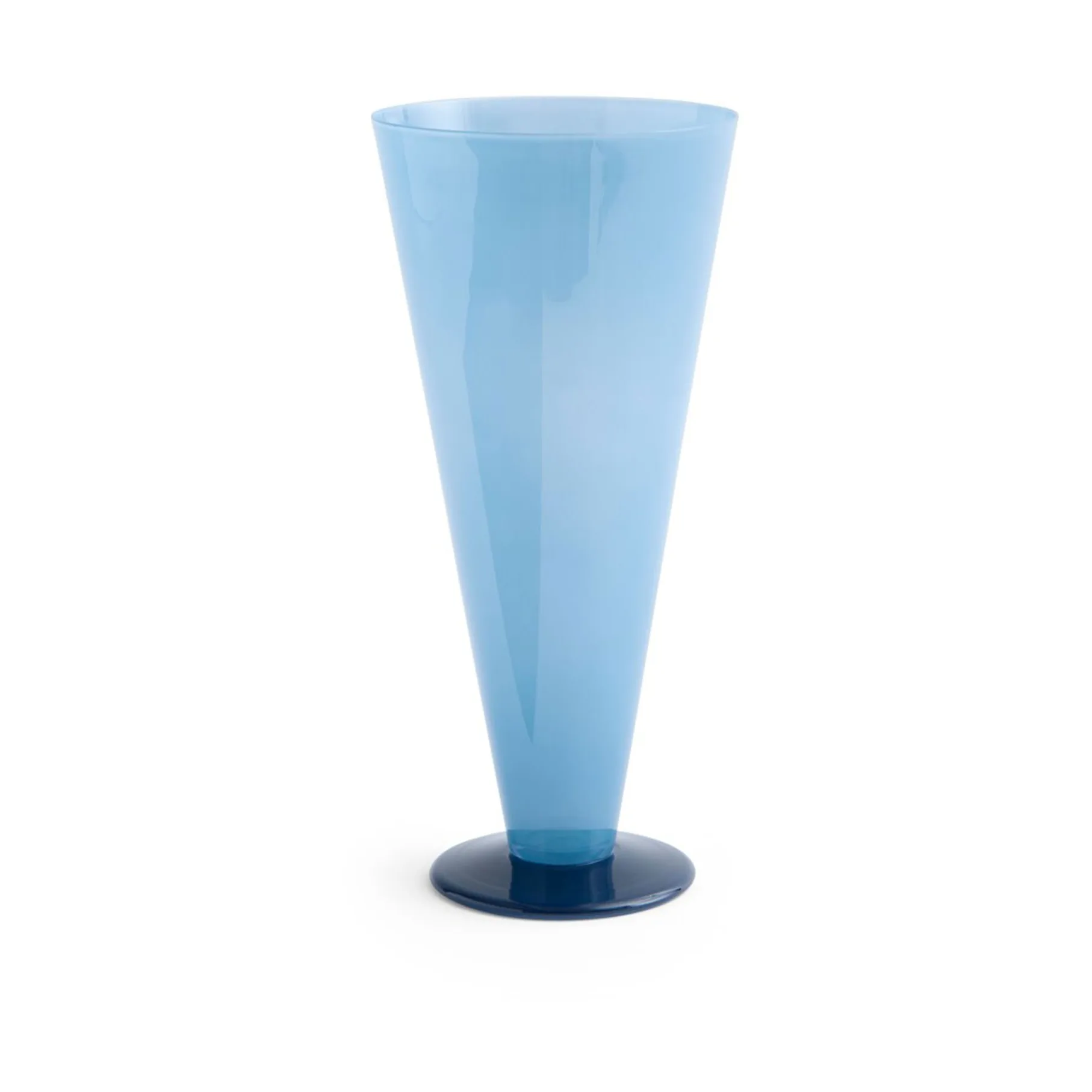 HAY Conical vase Petrol blue-dark blue, large