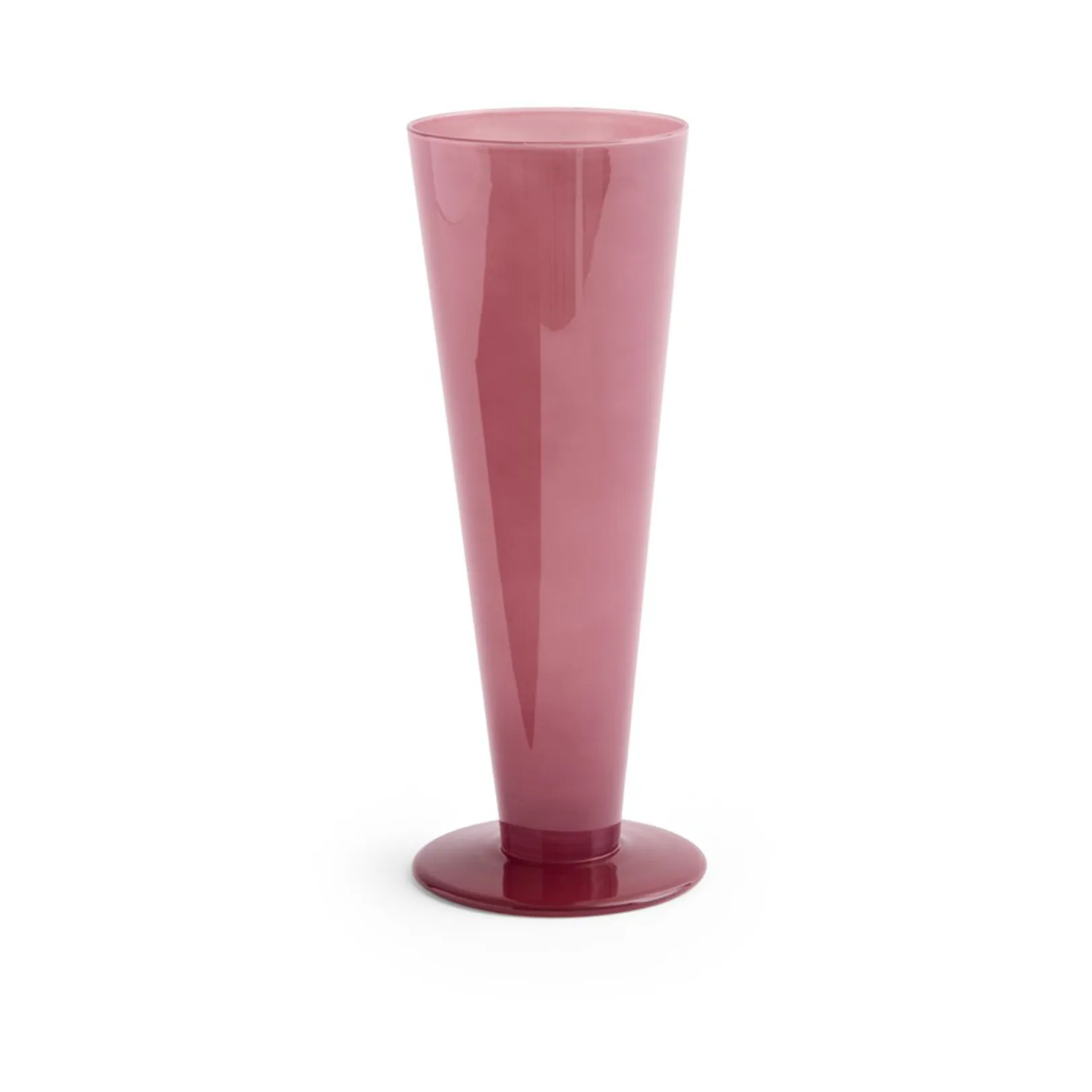 HAY Conical vase Rose-dark red, medium