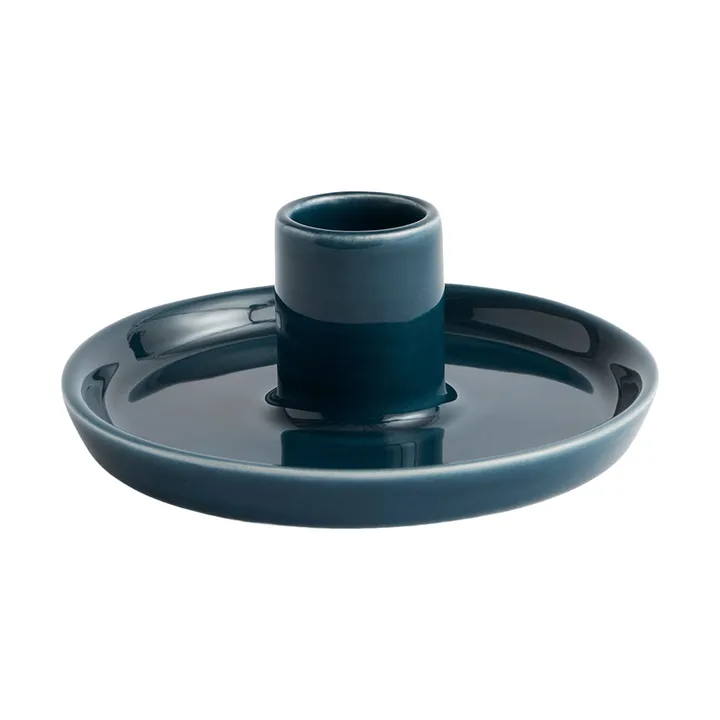 Disc lysestage - Dark teal, small, Ø10x4,8 cm - HAY