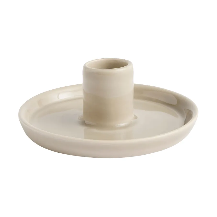 Disc lysestage, Warm grey, small, Ø10x4,8 cm HAY