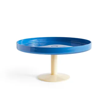 Display kagefad på fod Ø26,5 cm - Blå/Beige - HAY
