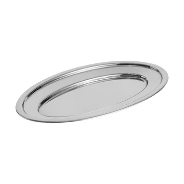 Essential Steel serveringsfad - Rustfrit stål, ovalt, medium - HAY
