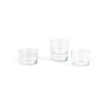 Glas drikkeglas S 22 cl 4-pak - Klar - HAY