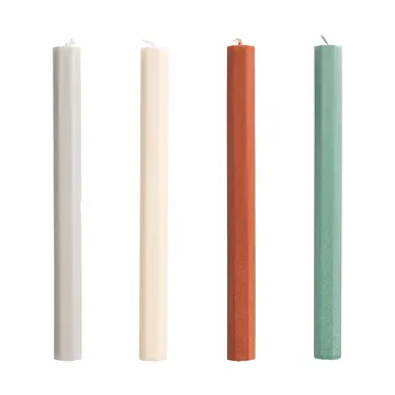 Hexagon Candle lys mix 4-pak - Forest - HAY