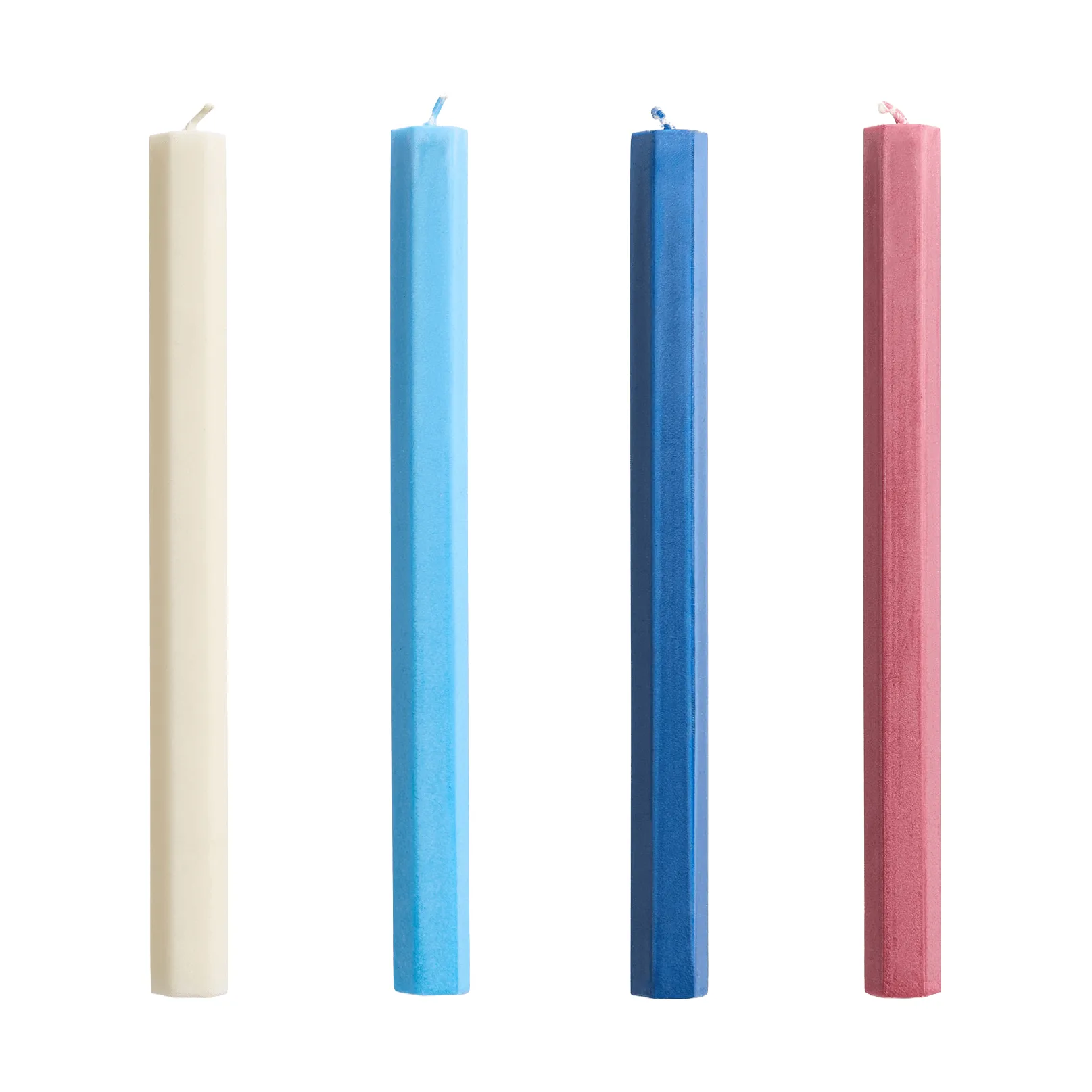 Hexagon Candle lys mix 4-pak, Marine HAY