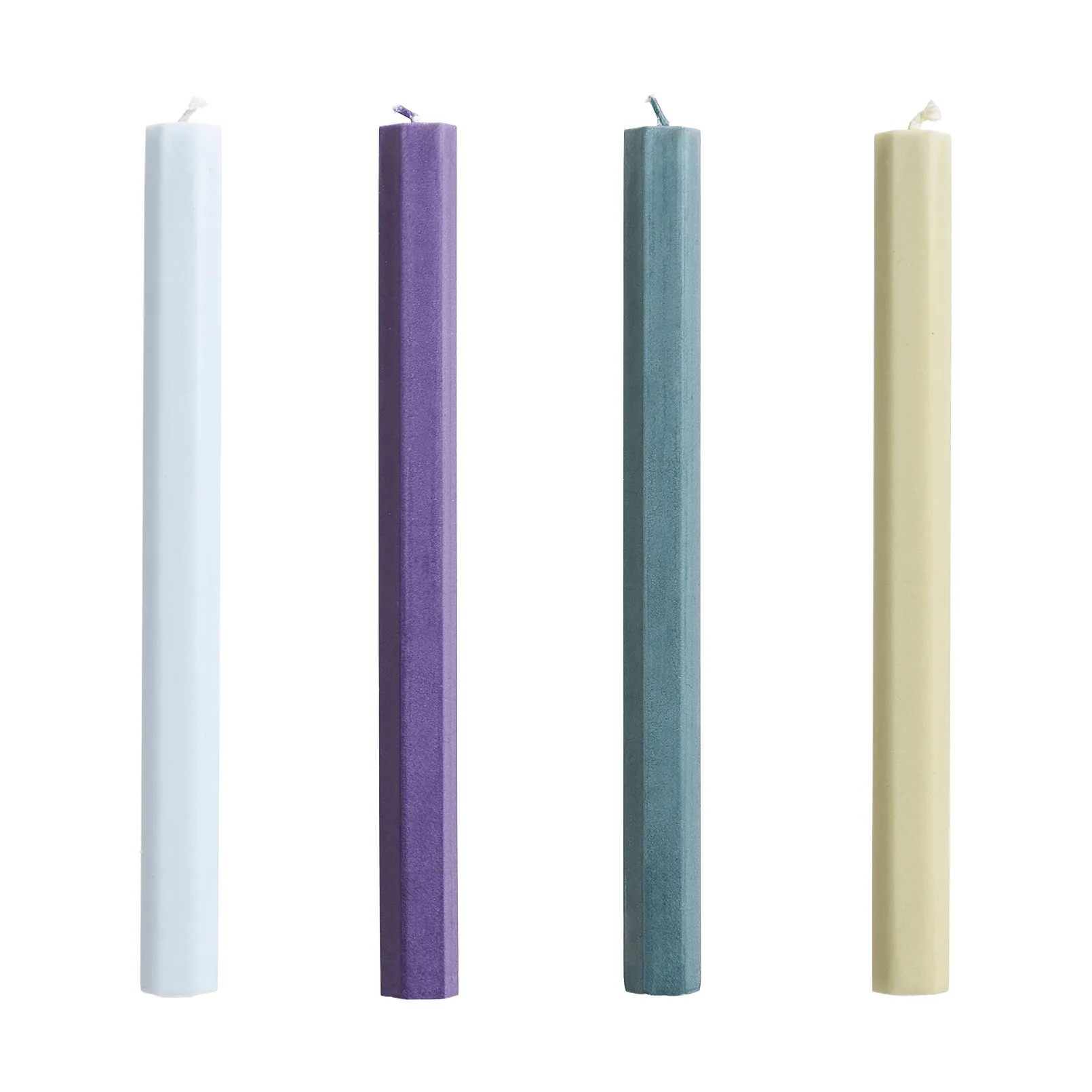 Hexagon Candle lys mix 4-pak, Meadow HAY