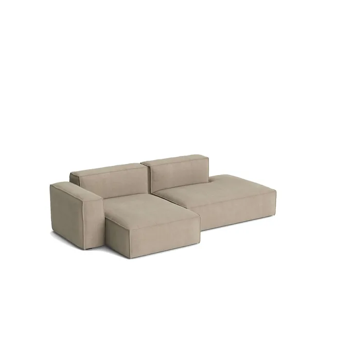 Mags Soft Low Armrest sofa 2,5-pers. kombination 3 - Linara beige, venstrevendt, aftageligt betræk - HAY