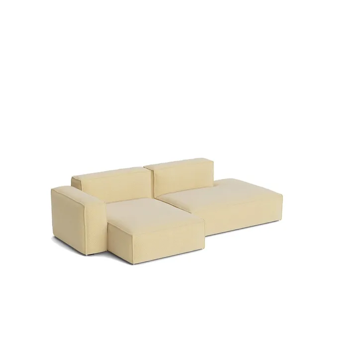 Mags Soft Low Armrest sofa 2,5-pers. kombination 3 - Tartaglia Ocre white, venstrevendt, aftageligt betræk - HAY