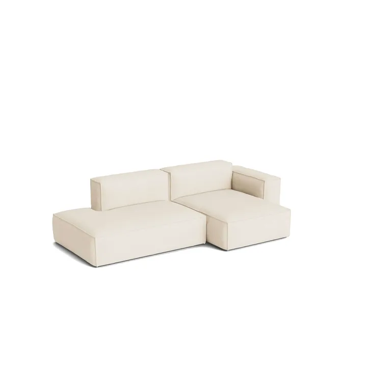 Mags Soft Low Armrest sofa 2,5-pers. kombination 3 - Turf cream, højrestillet, aftageligt betræk - HAY
