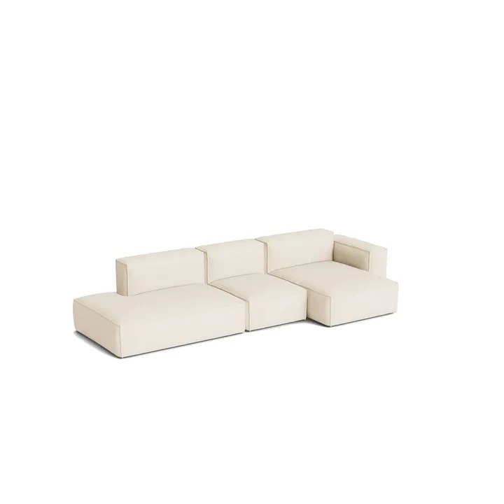 Mags Soft Low Armrest sofa 2,5-pers. kombination 3 - Turf cream, højrestillet, aftageligt betræk - HAY