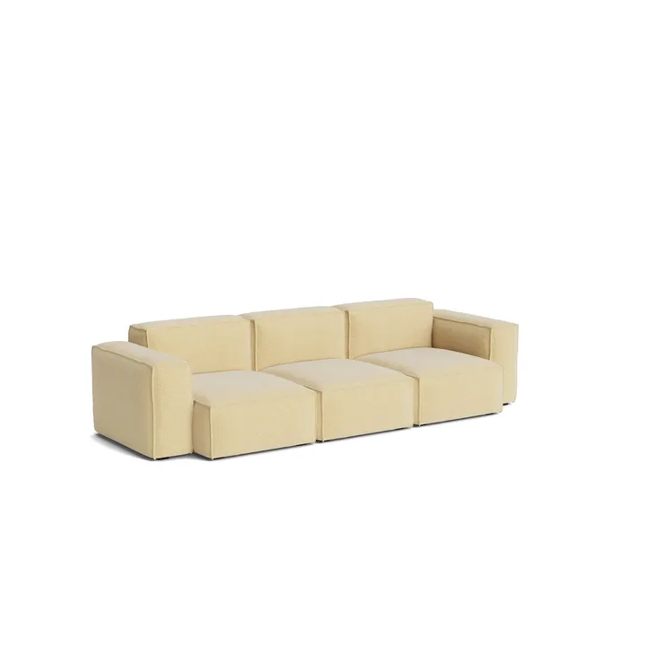 Mags Soft Low Armrest sofa 2,5-personers kombination 1 - Tartaglia Ocre white, aftageligt betræk - HAY