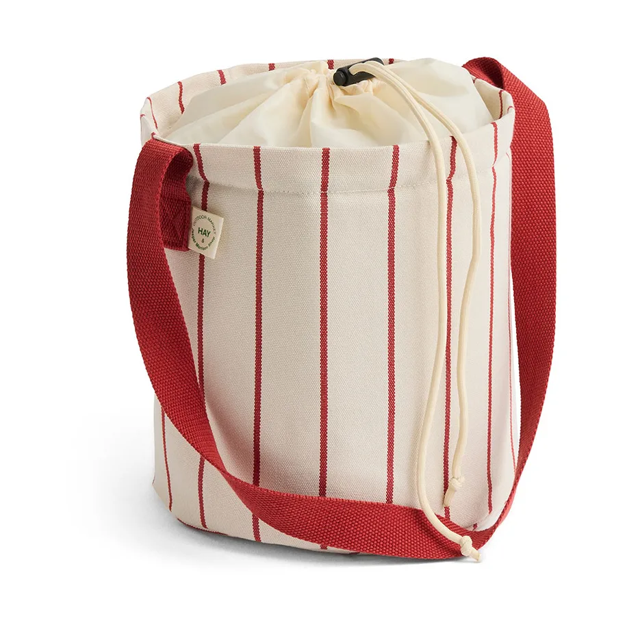 HAY Outdoor Market flasketaske Beige-red, medium